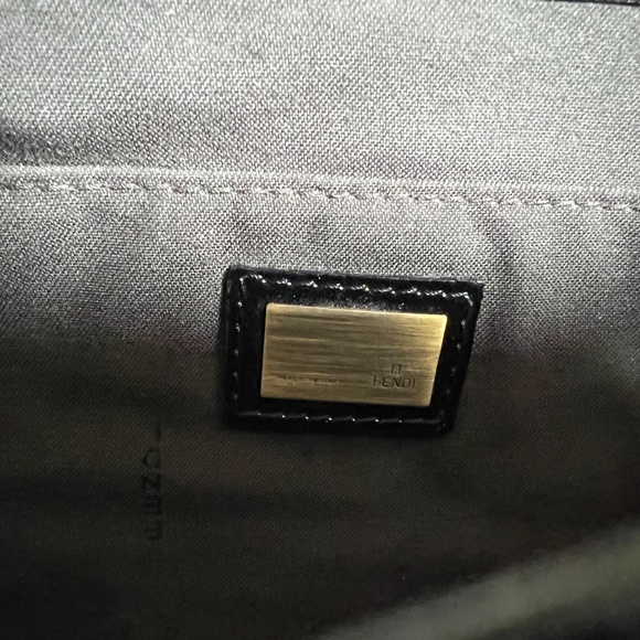 Vintage Fendi Leather & Velvet Striped & Leopard Shoulder Bag - Picture 7 of 10